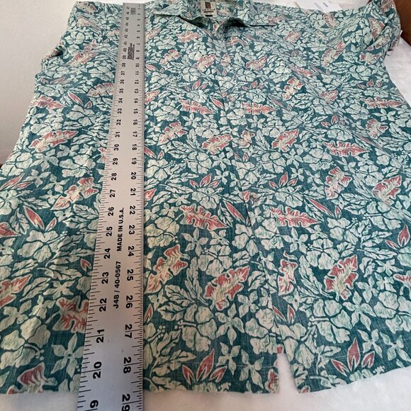 Vintage Tori Richard Honolulu Mens Floral Print Button Up Hawaiian Shirt Large - Picture 8 of 8